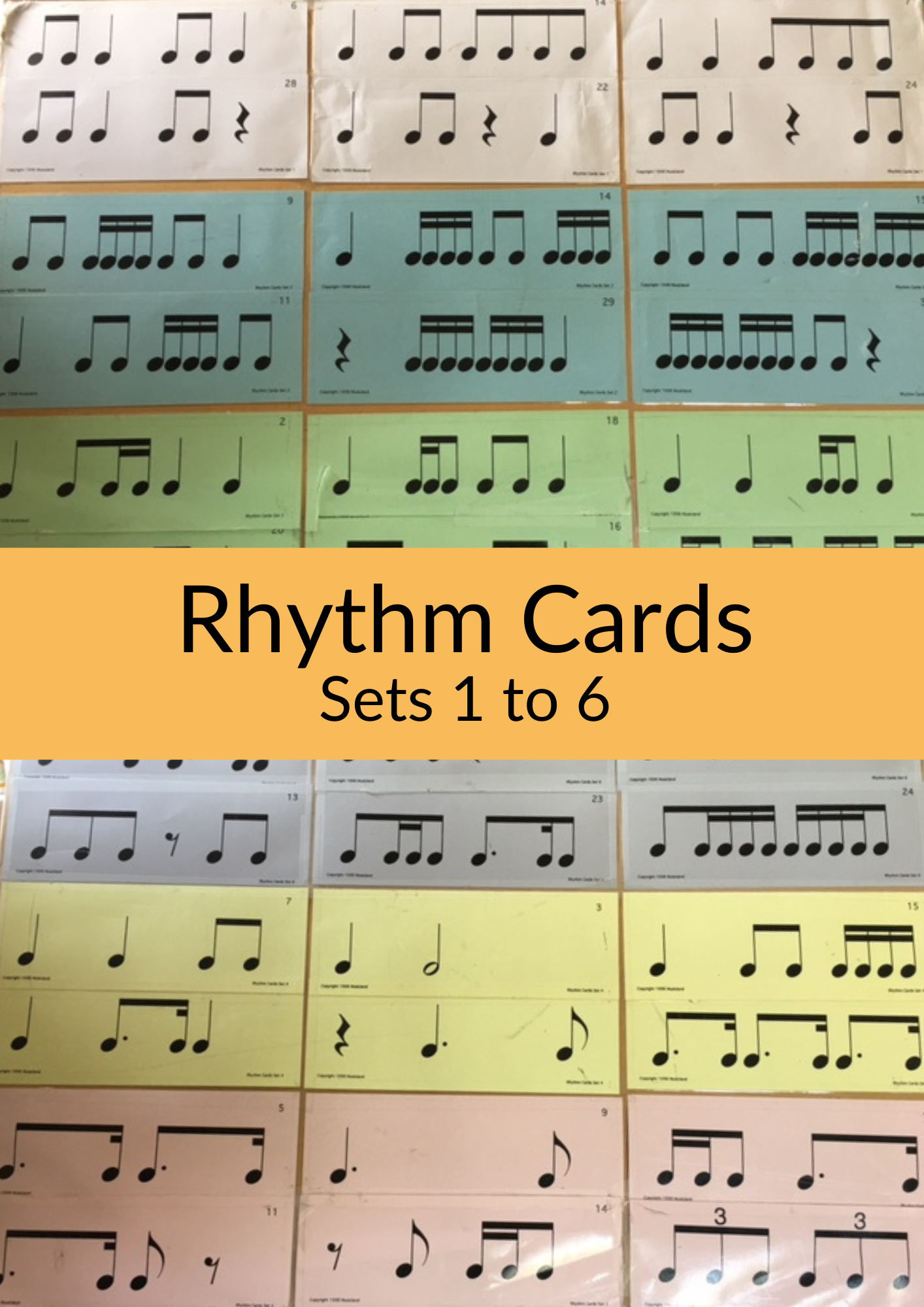 Musicland Rhythm Cards - Full Pack (Sets 1 to 6)