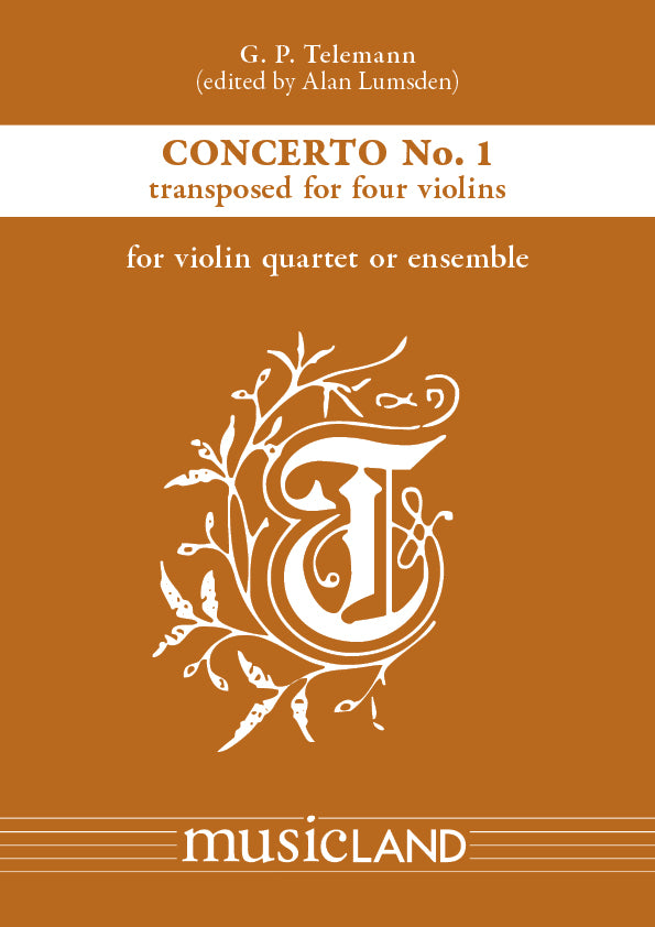 Telemann Concerto No.1 for 4 Violins in C
