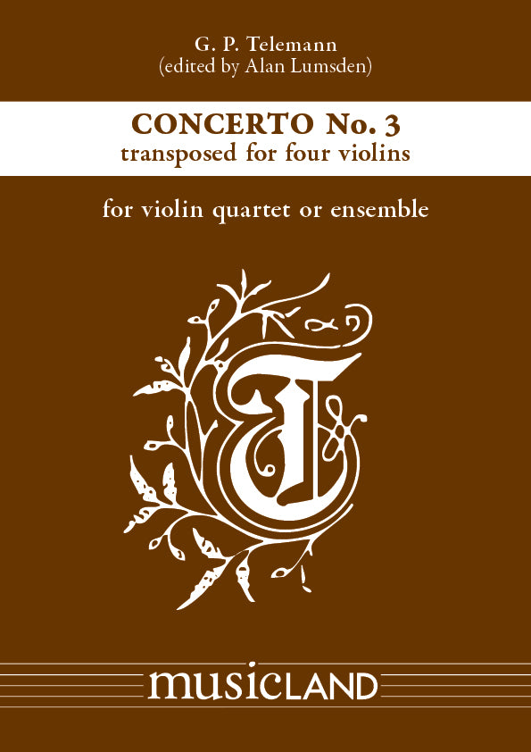 Telemann Concerto No.3 for 4 Violins in D